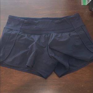 Navy Lululemon Run Times Short Size 6